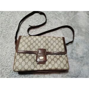 Gucci Brown and Cream Crossbody Bag